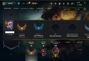Ouro 4 com 70 Champs e 4 Skins - League of Legends LOL