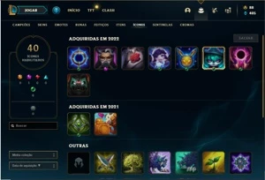 Conta ouro 2 com 34 Champs e 13 Skins - League of Legends LOL