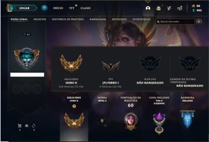 Conta ouro 2 com 34 Champs e 13 Skins - League of Legends LOL