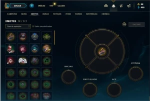 Conta ouro 2 com 34 Champs e 13 Skins - League of Legends LOL