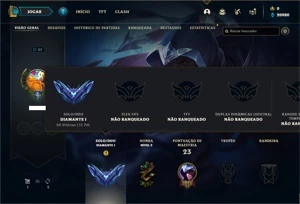 Conta Diamante 1 com 25 Champs e 1 Skin - League of Legends LOL
