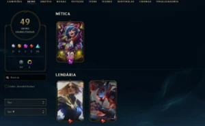 Conta League of Legends Full Acesso - 145 Champs e 49 Skins LOL