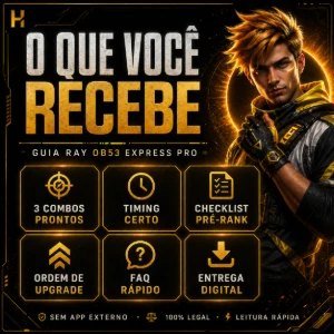 Ray OB53 | Combo Vida Infinita Sem Ban - Free Fire