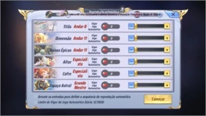Conta Saint Seiya awakening  servidor A125  770  gemas SSA