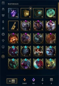 Conta de lol Gold 3 Solo Duo / Silver 3 Flex - 308 Skins. - League of Legends