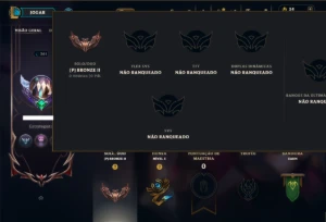 Bronze 2 com 150 Champs e 254 Skins +5 Prestigios - League of Legends LOL