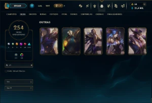 Bronze 2 com 150 Champs e 254 Skins +5 Prestigios - League of Legends LOL
