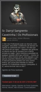 Sr. Darryl Sangrento Caveirinha | Os Profissionais - Counter Strike CS