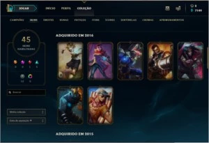 Conta Prata 1 League of Legends BR LOL