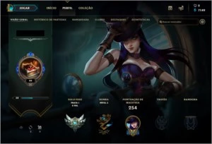 Conta Prata 1 League of Legends BR LOL