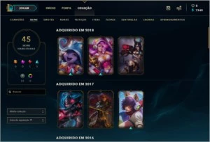 Conta Prata 1 League of Legends BR LOL