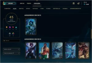 Conta Prata 1 League of Legends BR LOL
