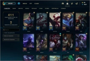 Conta prata 2 com 87 skins e 118 champs - League of Legends LOL
