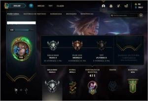 Conta prata 2 com 87 skins e 118 champs - League of Legends LOL