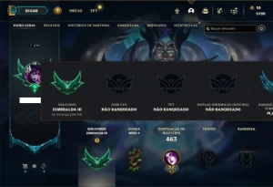 Esmeralda 4 com TODOS os champs e 402 Skins + 221 Cromas - League of Legends LOL