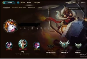 conta prata 2 - League of Legends LOL