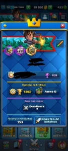 Conta clash royale quase todas as cartas