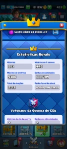Conta clash royale quase todas as cartas