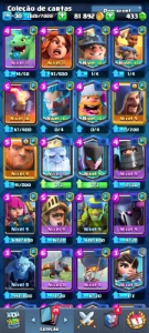 Conta clash royale quase todas as cartas