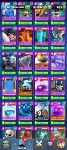 Conta clash royale quase todas as cartas