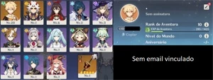 Conta reroll com Itto + Redhorn - Genshin Impact