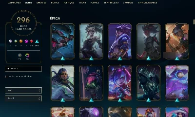 PROMOÇÃO CONTA LOL | 296 SKINS | SEASON 2019 | 100% SEGURA - League of Legends