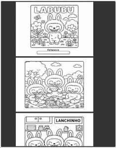 PDF do Livro De Colorir Labubu Estilo Bobbie Goods 50 Pag - eBooks