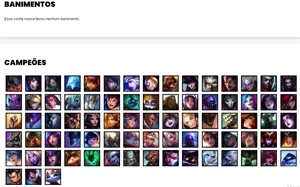 Conta prata 3 com 78 Champs e 69 Skins - League of Legends LOL
