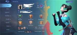 Conta completa mobile legends