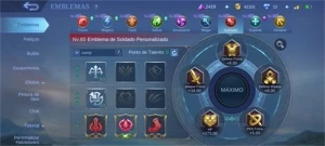 Conta completa mobile legends