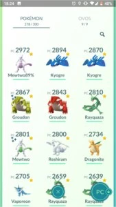 Conta pokemon go nv 22 com Groudon Shiny - Pokémon