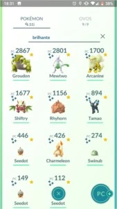 Conta pokemon go nv 22 com Groudon Shiny - Pokémon