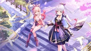 GENSHIN IMPACT CONTA COM AYAKA + MONA + JEAN + FALCÃO (Ar40)