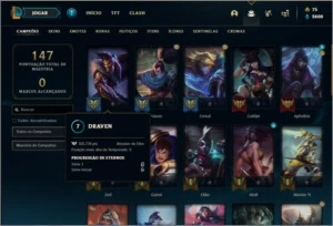 Conta ouro 3 com 17 skins e 38 champs - League of Legends LOL