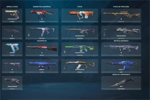 Conta NFA Valorant 20-40 Skins