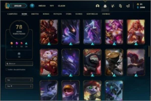 Conta ouro 4 com 70 champs, 78 skins + Corki Ovni (rara) - League of Legends LOL