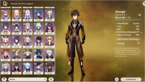 Venda Conta Genshin AR56 Ayaka, Xiao, Kazuha e Zhongli. - Genshin Impact