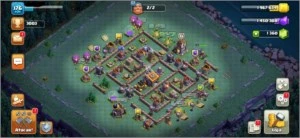 Vila Clash of Clans CV 12 com 5 estrelas