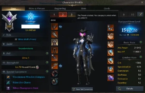 Conta Kazeros Sorc 1560 com runa! - Lost Ark