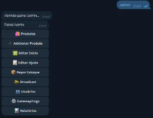 Bot para venda de codigos e contas automatico pelo telegram - Others