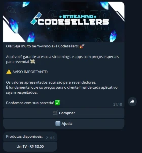 Bot para venda de codigos e contas automatico pelo telegram - Others