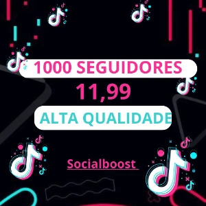 1000 Seguidores [Tiktok] Socialboost - Menor Preço Do 🛒 - Redes Sociais