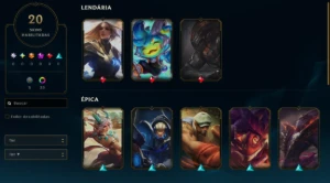 Conta Mestre lvl 55 - 20 Skins e 33 chromas - League of Legends LOL