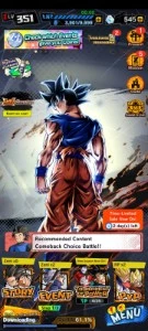 Conta Dragon Ball legends
