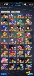 Conta Dragon Ball legends