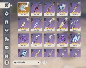 Ar37. Hutao c1, diluc, keqing, qiqi, atlas, Xingquiu c6 - Genshin Impact