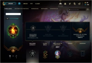 Conta prata 4 com 105 skins e 105 champs - League of Legends LOL