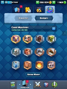 Conta Clash Royale Lvl11 250 Mil De Ouro E 2 Mil Gemas!!!