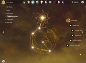 Desapego de conta com Xiao, Albedo C1 e Espinha Celestial. - Genshin Impact
