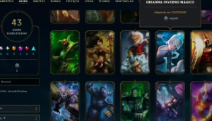 Prata, 8 Skins, com Míticas e Lendárias, Mmr Top, Lol Lvl 36 - League of Legends